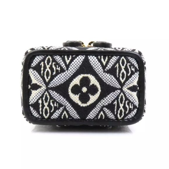 Auth LOUIS VUITTON Porte Cles Vanity Charm Black/White/Gold - Picture 6 of 10